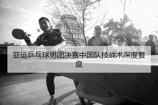 亚运乒乓球男团决赛中国队技战术深度复盘